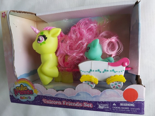 Imagen 3 de 4 de Unicornio Cutie Friends. Unicornio Con Carruaje, 4 Diseños.