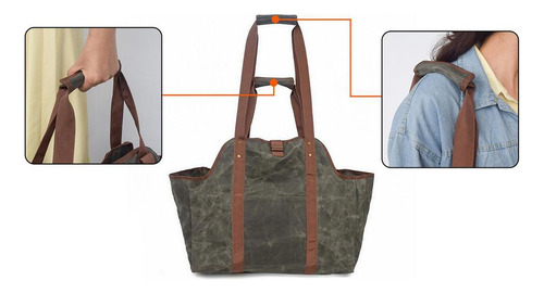 Bolsa Encerada Bolsa De Transporte De Troncos Soporte De