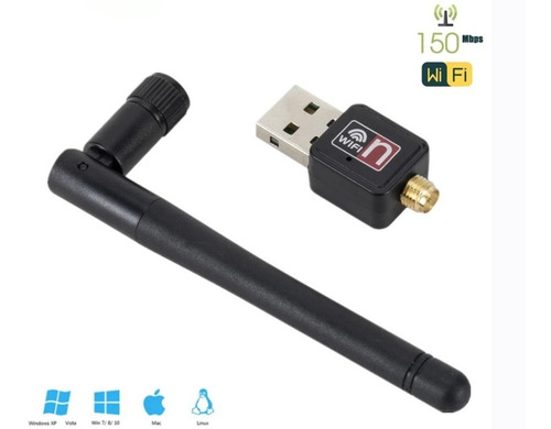 Imagen 9 de 10 de Adaptador Antena Wifi Usb 2.0 Red 802.11n Wireless 150mbps