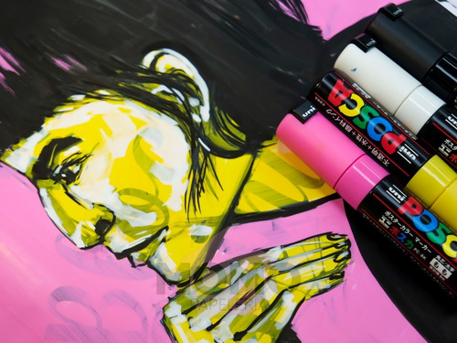 Imagen 9 de 10 de Marcadores Posca 1m Básicos (set 12)