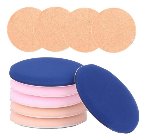 Kit Esponja Puff Para Aplicar Maquillaje Polvo Estuche 7pz
