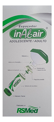 Kit 2 Espaçadores Com Máscara Adulto Aerosol Medicamentos