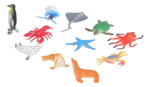 Juego De Juguetes De Animales Marinos, 24 Piezas, Modelos Oc