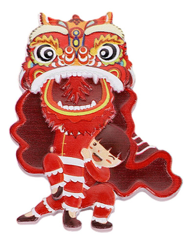 5 Figuras De Dança Do Chinês Resina Magnética De