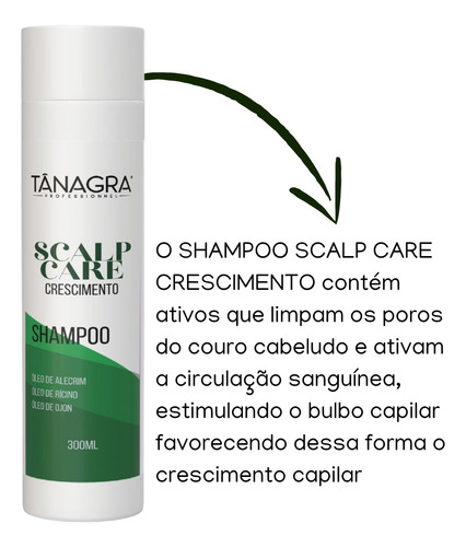 Shampoo Crescimento Alecrim, Rícino E Ojon Tânagra 300ml