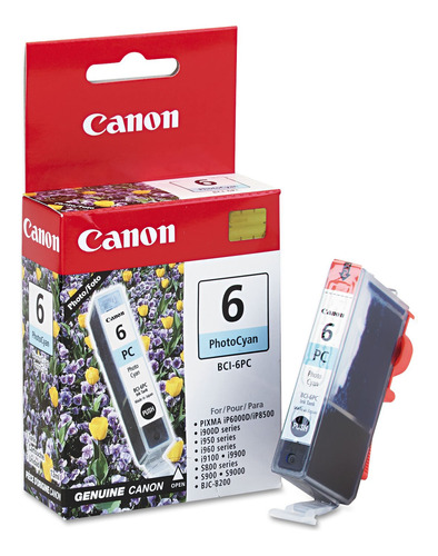 Cartucho De Tinta Canon Bci6pc, Cian Fotográfico - En