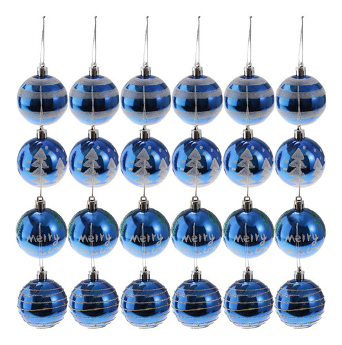 Bolas De Árbol De Navidad Azul Real