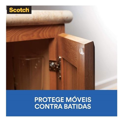 Imagem 4 de 7 de Kit 3 Protetor Anti Impacto 3m Scotch Redondo Extra Pequeno