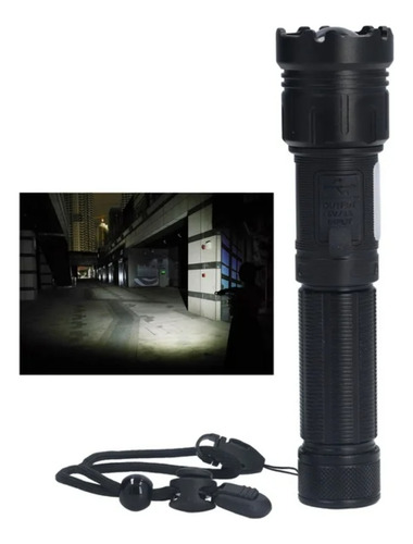 Linterna Led Cree L-39 2000 Lm Recargable Negro Luz Blanco