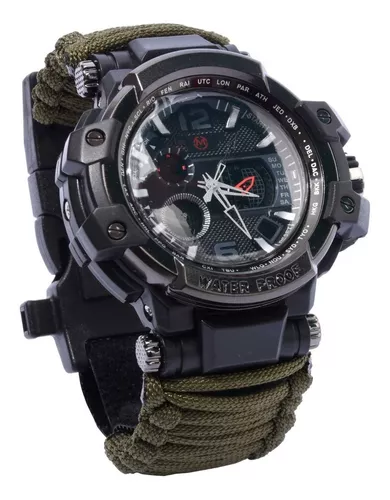 Reloj digital militar de supervivencia para hombre, 23 en 1, táctico  multifuncional, resistente al agua, reloj militar impermeable para  exteriores