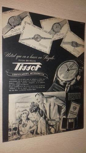 P384 Clipping Publicidad Relojes Tissot Año 1946