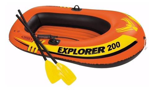 Bote Inflable 2 Con Remos Personas Intex Explorer 200