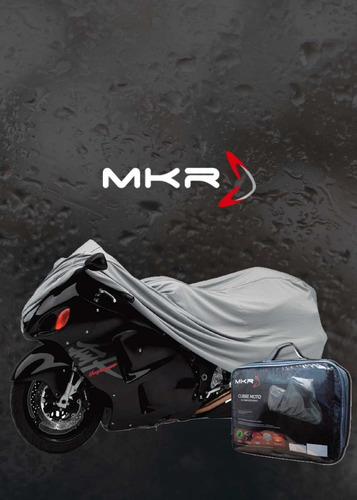 Imagen 1 de 5 de Funda Cubre Moto Mkr Protector Impermeable Antirayado 