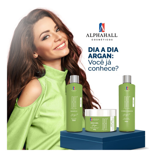 Shampoo Condicionador 1 Litro Hidratação Argan Dia A Dia 1kg