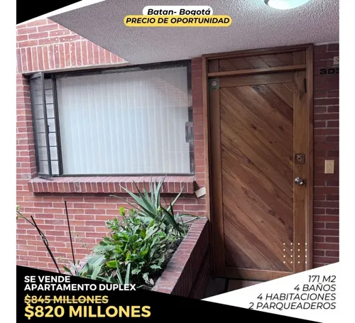 Venta Apartamento Duplex Batan Bogota Ubicación Privilegiada