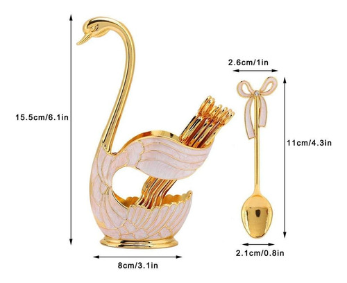 Juego De Cucharas De Metal Para Postre De Café, Cucharadita
