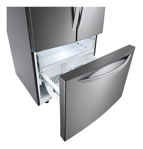 Refrigerador con freezer inverter LG LM65BGSK color plata platino con capacidad de 708L