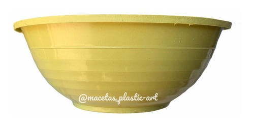 12 Macetas Bowl N° 23 Premium Reforz Plastica Saona Anillada