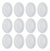 Comprar Plato Bandeja Ovalado Melamina 20cm Copetin Evento X12 Vdp