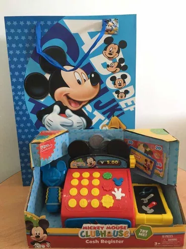 Just Play Caja registradora Disney Junior Minnie Mouse Bowtique con sonidos  realistas, dinero de juego de simulación y escáner