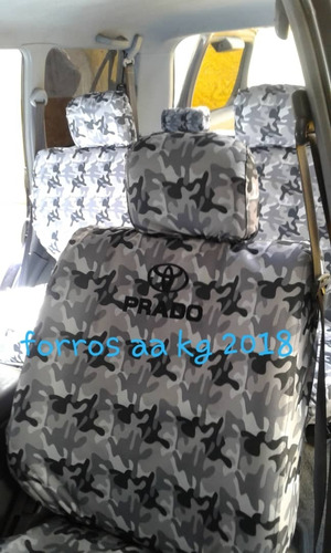 Forros De Asientos Impermeables Camuflajes Prado 3fila 00 08