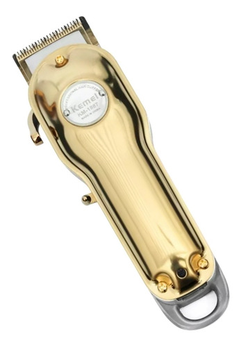 Imagem 2 de 3 de Cortador de cabelo Kemei KM-1987 dourado 100V/240V