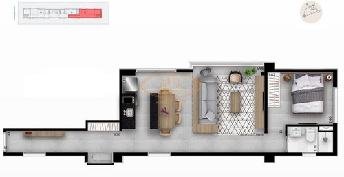 Apartamento Com 1 Dormitório(s) Localizado(a) No Bairro Vila Nova Conceição Em São Paulo / São Paulo - 5515:910497