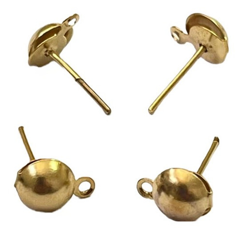 Broquel Con Asa Y Mariposa En Chapa De Oro 14k 30 Gr