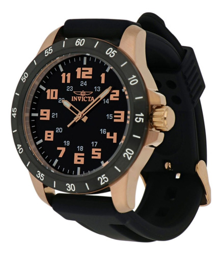 Reloj Invicta 40000 Negro Hombres Color de la correa Oro rosa