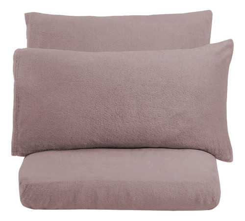 Juego De 2 Sábanas Invernal Polar King Size + 2 Fundas