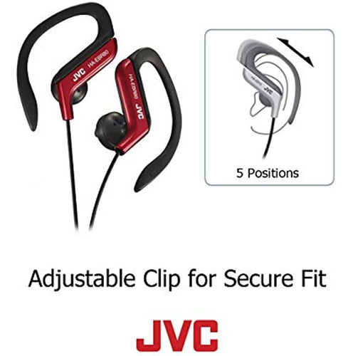 Jvc Haebr80s Auriculares Con Clip Deportivo (plateado), Tall