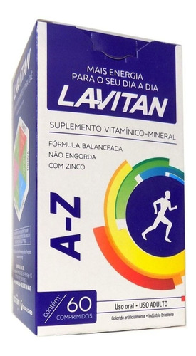 Lavitan A-z Polivitamínico-mineral C/ 60 Comprimidos