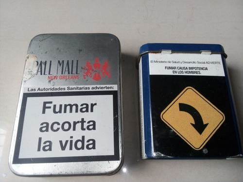 Cigarrera Porta Cigarros Consul Pall Mall Precio Por El Par (Usado)
