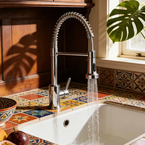 Torneira Aço Inoxidável Hongyu Luxo Flexível Prateado Brilhante