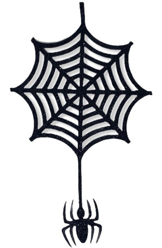 Imagem 1 de 1 de Mini Painel Teia De Aranha Eva Glitter - Halloween - 01 Unid