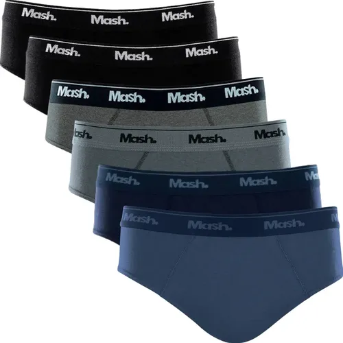 Kit 6 Cuecas Masculino Slip Mash De Algodão