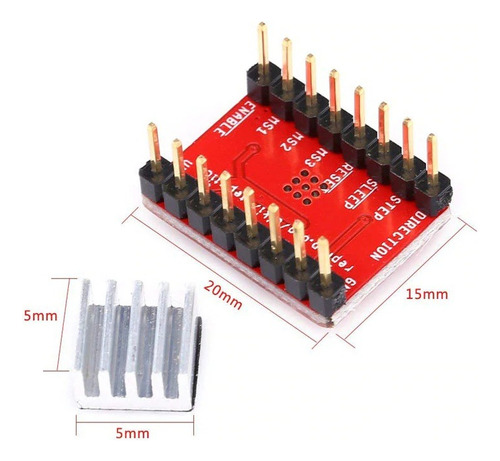 Pack 8 Driver A4988 Compatible Con Arduino