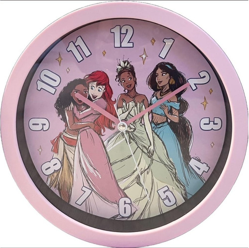 Disney Reloj De Pared De Princesa Para Decoración De Habitac