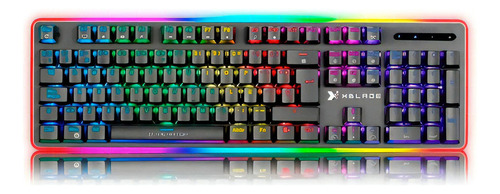 Teclado Mecánico Xblade Imperator Multimedia Luz Rgb Color Del Teclado Negro Idioma Español