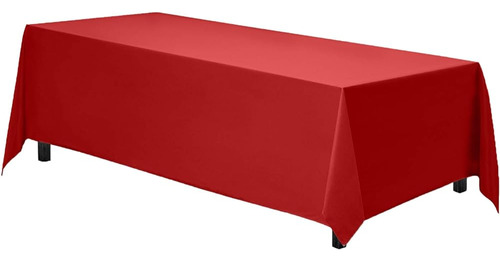 ~? Mantel Rectangular Gee Di Moda - Mantel Rojo De 90 X 156 