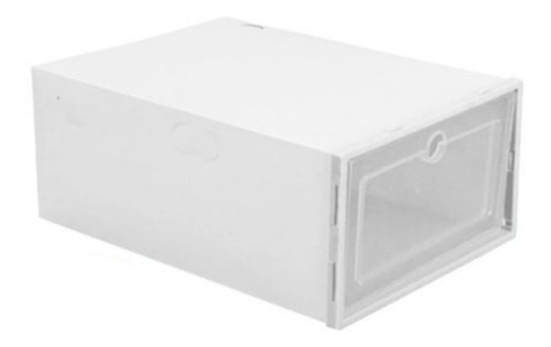 6 X Caja Apilable Organizador Zapatos-blanco