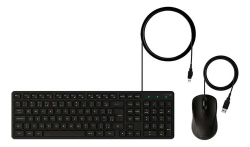 Kit Teclado E Mouse Com Fio Usb Intelbras Cci20 - Preto