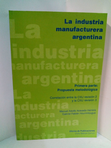 La Industria Manufacturera Argentina 1ªp - Acevedo Herrera