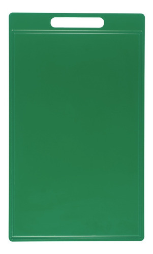 Tábua Placa De Polietileno Carnes 50x30 Espessura 10mm Canal Cor Verde