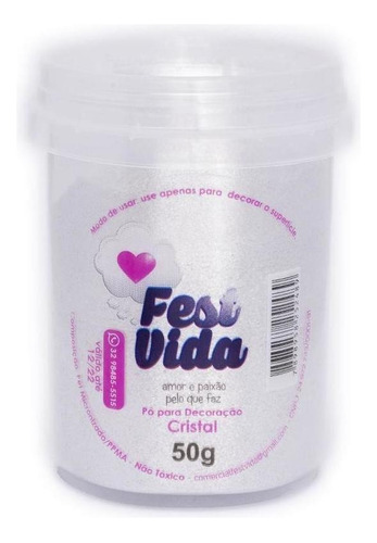 Pó Decorativo Festvida Cristal 50g