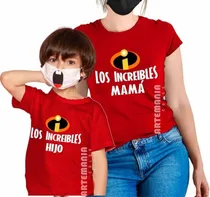 Comprar Polos Dia De La Madre Mamá Hijo Hija Increibles