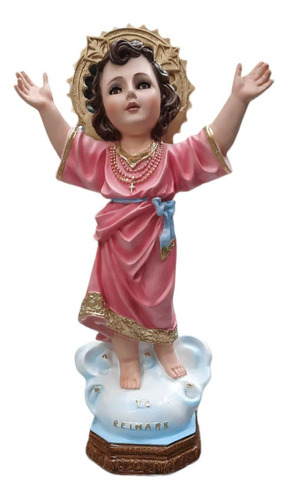 Figura Del Divino Niño Jesús De 40 Cm De Resina Bch