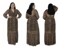 Comprar Vestido Moda Evangélica Longo Tule Ótimo Caimento Plus Size