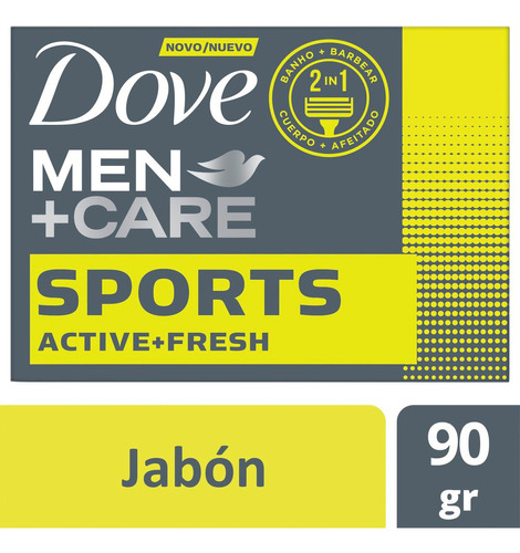 Jabón 2en1 Dove Men+care Sport Active+fresh 90gr