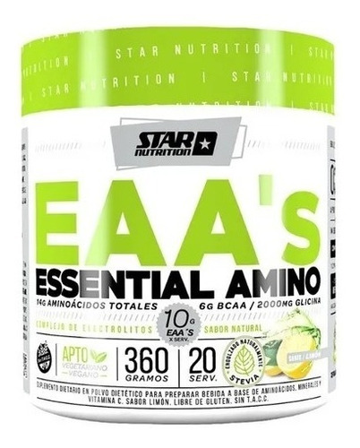 Essential Amino Eaa's 360 Gr X 2 Unidades-star Nutrition 